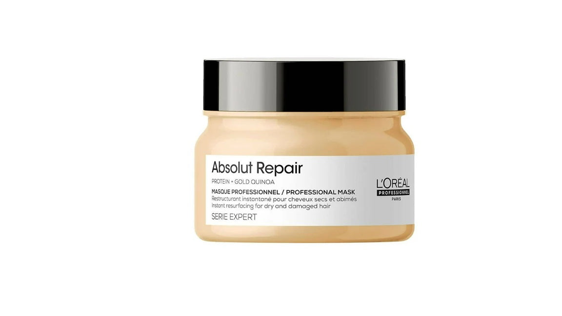 LOreal Paris Professionnel Scalp Advanced Anti-Oiliness Dermo-Purifier Shampoo Absolut Repair Professional Hair Mask - Combo 300ml + 250ml
