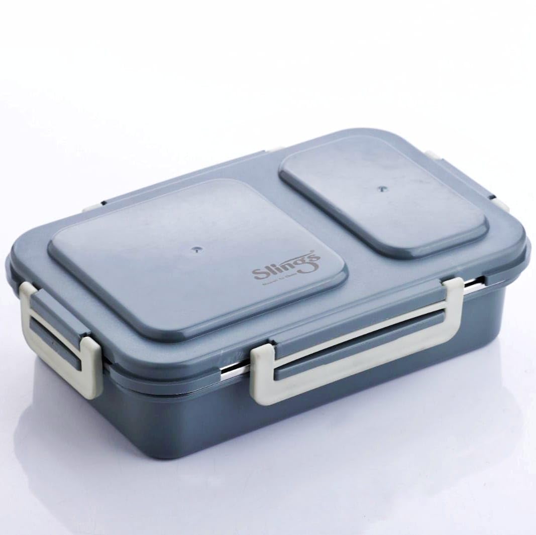 Insulated Lunch Box for Kids to School - Durable Steel Leakproof Hot Tiffin Box with Compartments, Perfect for School, Daycare and Travel (800ml)