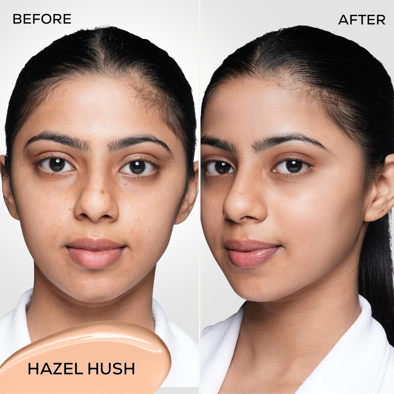 RENEE Bollywood Filter Blurring Liquid Foundation - Hazel Hush | Full Coverage, Matte Finish | Blurs Pores & Blemishes | Hydrates & Evens Skin Tone | With Niacinamide & Hyaluronic Acid | 30ml