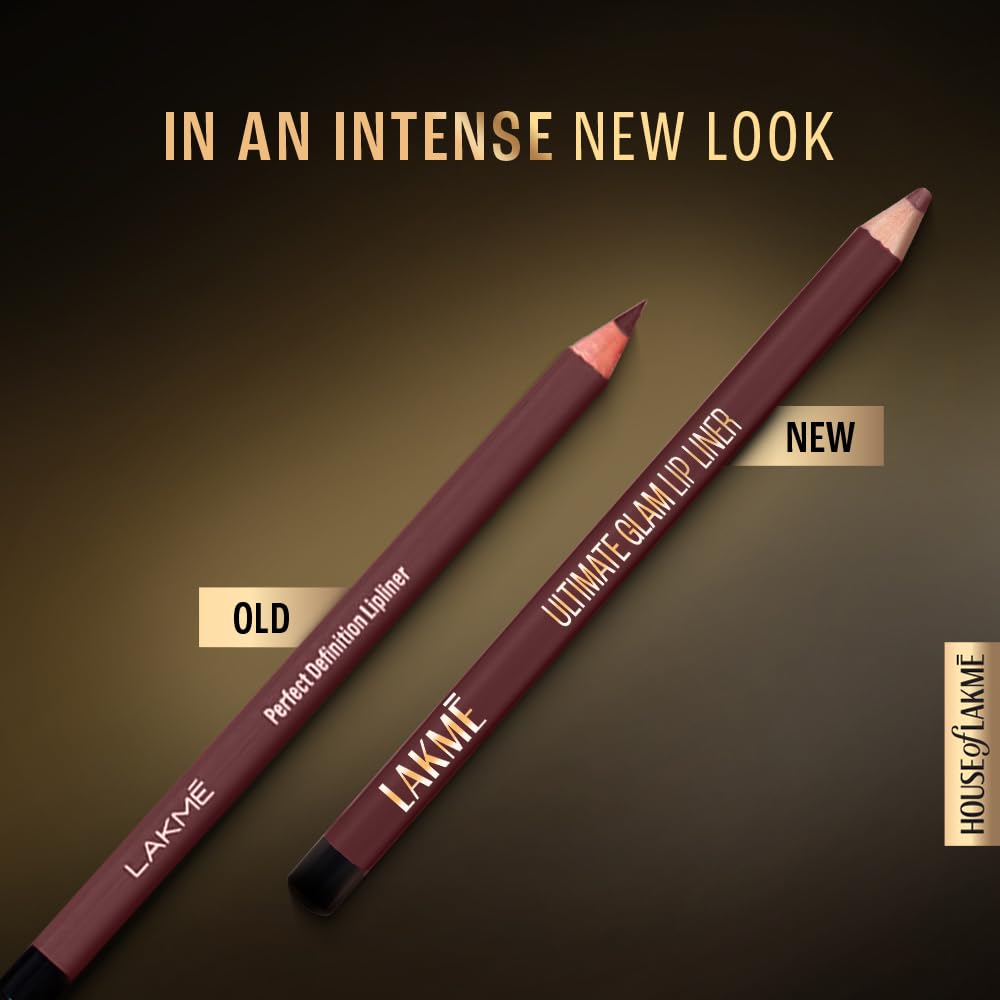 Lakme Ultimate Glam Lip Liner, Currant, 1.15g