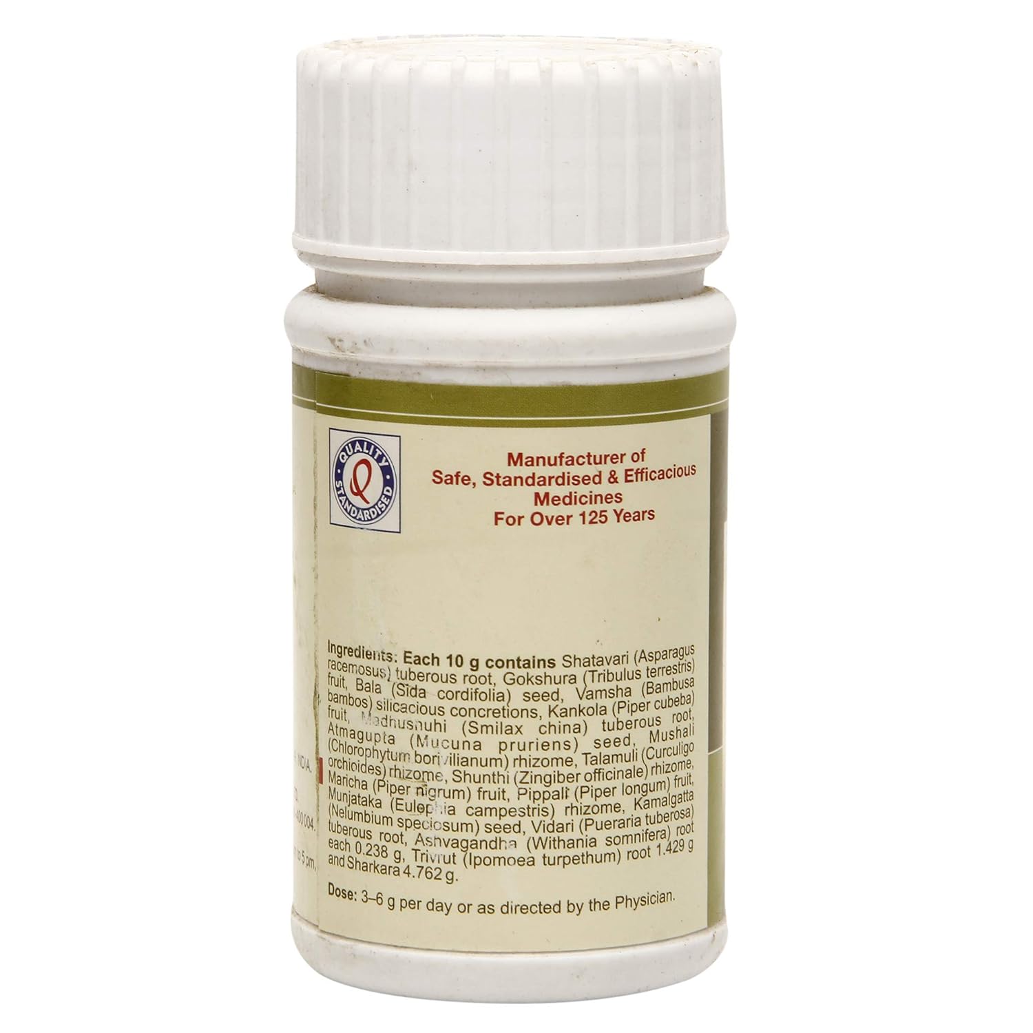 Dhootapapeshwar Dhatupoushtik Choorna 120 gm for strength, vigor, menstrual weakness