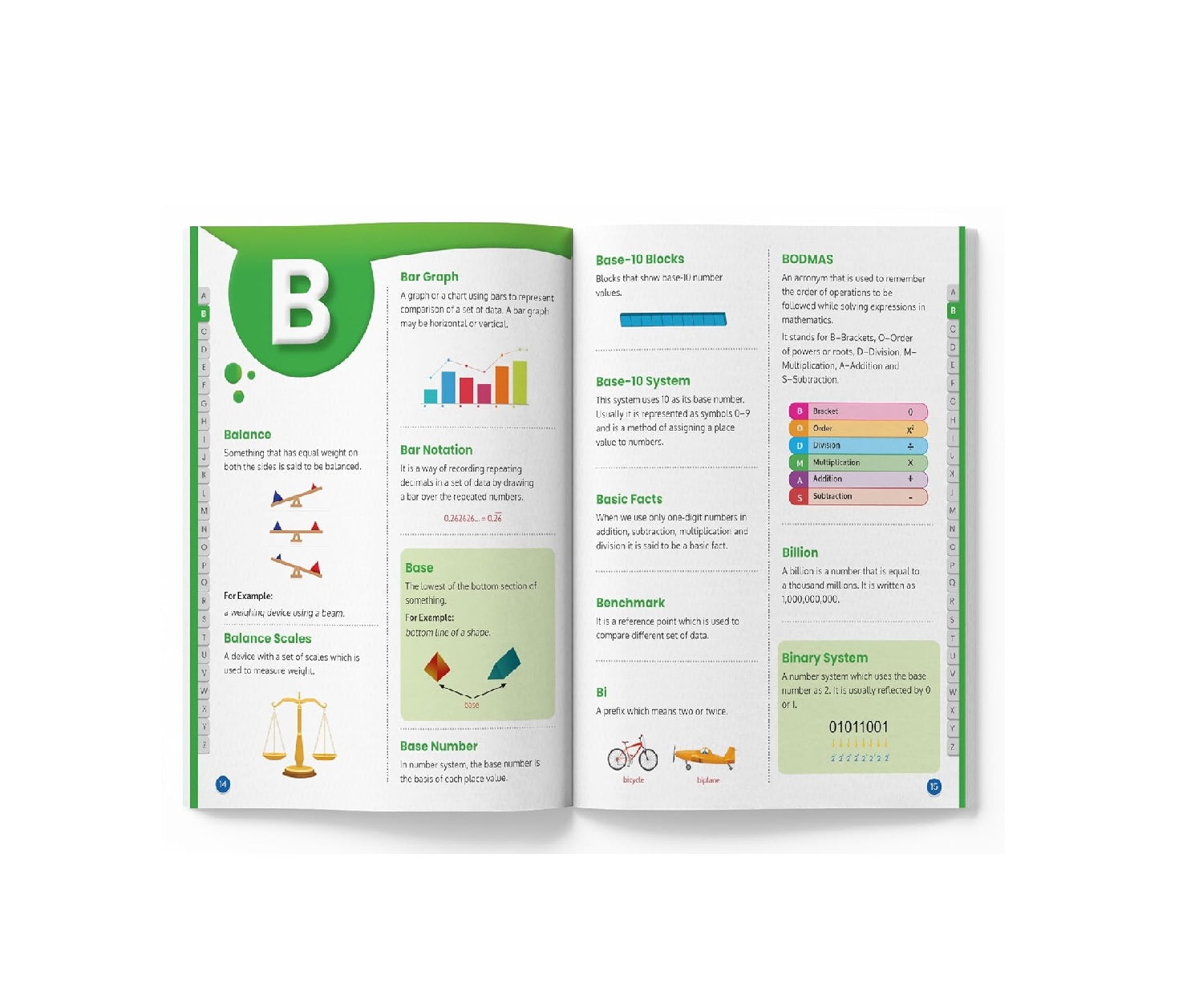 Illustrated Maths Dictionary Hardcover  Book