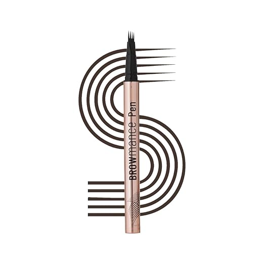 Swiss Beauty BROWmance Pen | Fills In Sparse Hair | 8-Hour Stay | Waterproof | Shade- 03 Dark Brown | 1ml