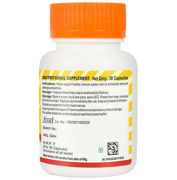 Bakson's Vitamin C Plus & Zinc Capsules - 30 caps