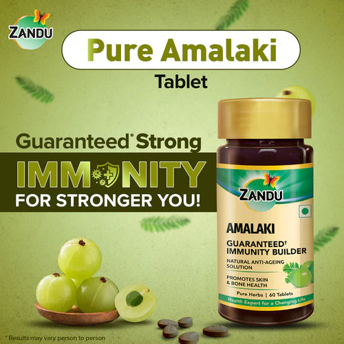 Zandu Amalaki Pure Herbs Capsules - 60 Capsules