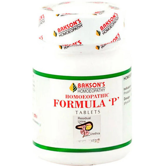 Bakson's Homeopathy Formula P Tablets - 75 tabs