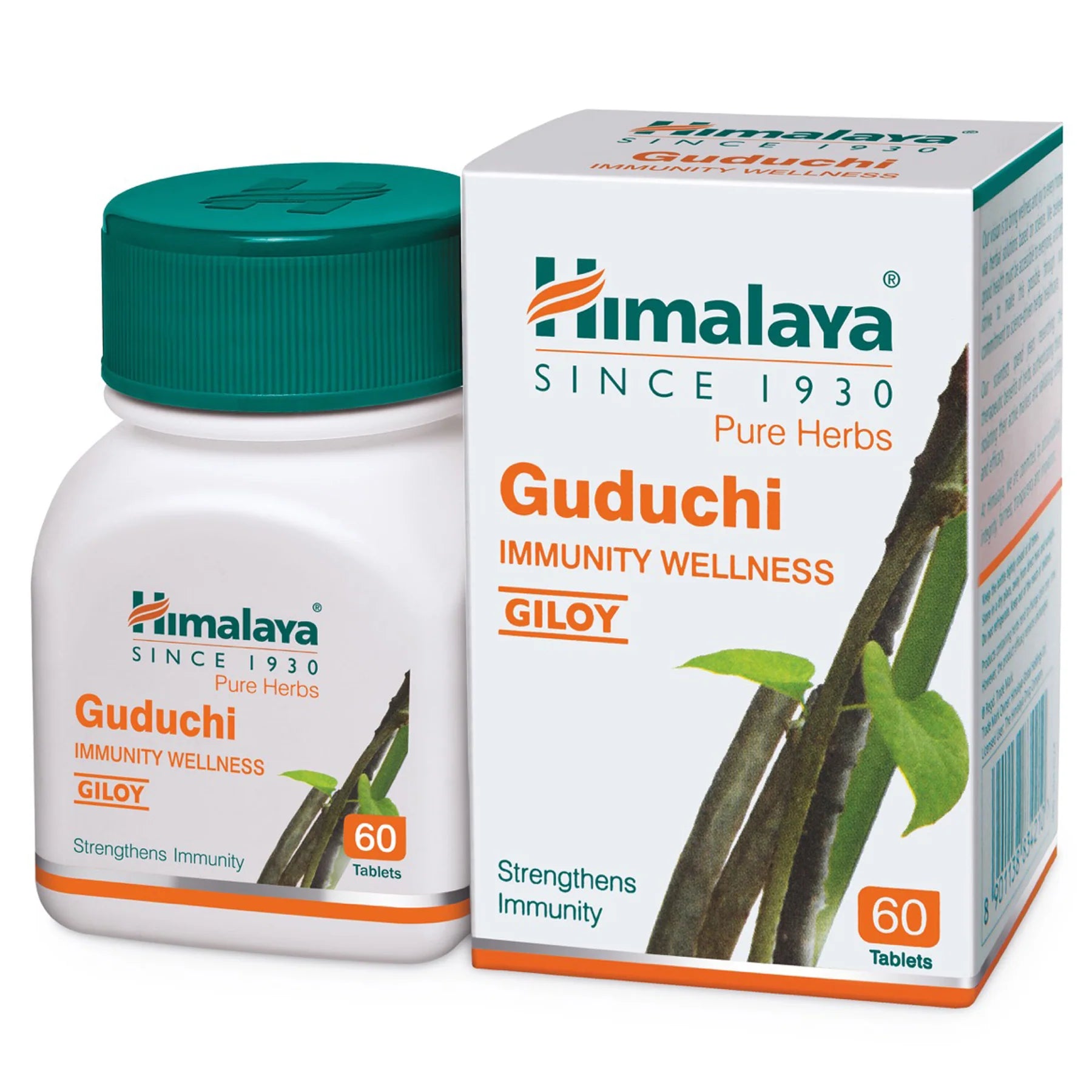 Himalaya Wellness Pure Herbs Guduchi (60 Tablets) For Immunity Wellness, respiratory infections