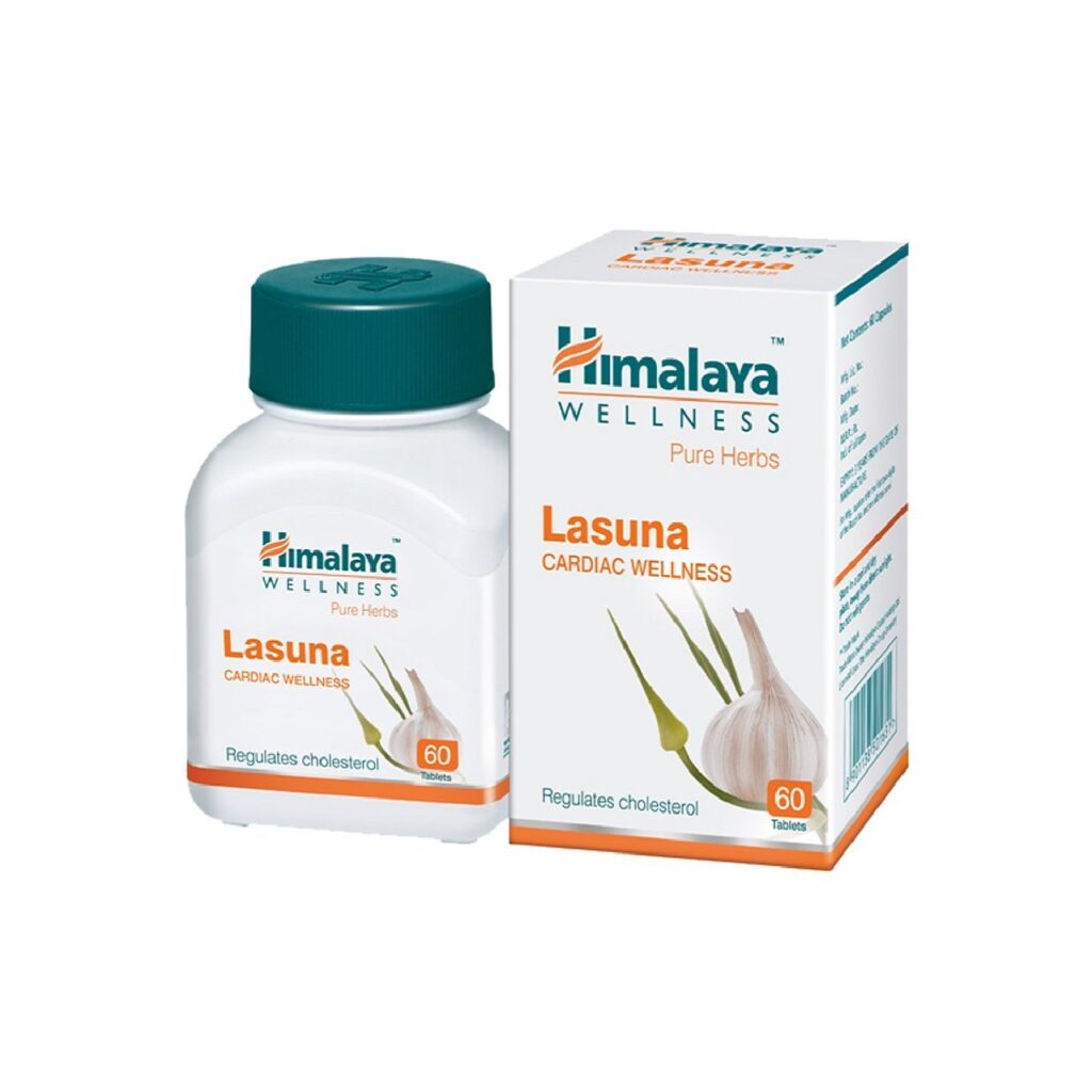 Himalaya Wellness Pure Herbs Lasuna Tablets – 60 Tablets For Cardiac Wellness, Heart Health, Indigestion