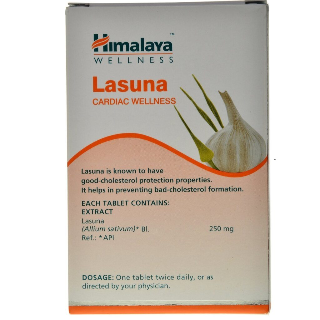 Himalaya Wellness Pure Herbs Lasuna Tablets – 60 Tablets For Cardiac Wellness, Heart Health, Indigestion