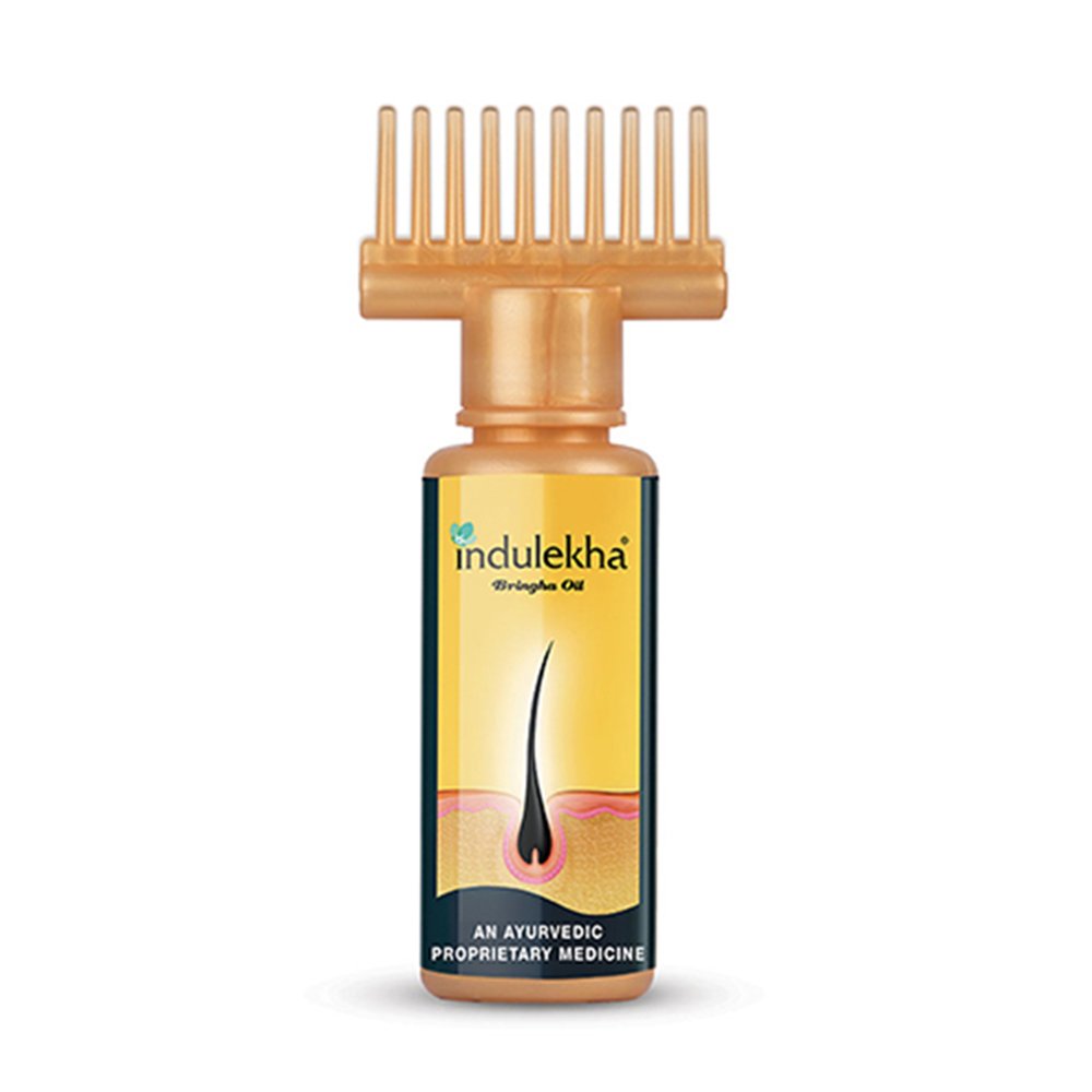 Indulekha Bhringa Hair Oil, 100ml And Indulekha Bringha Hair Anti-Hair Fall Shampoo, 100ml For Hair Fall, Hair Care
