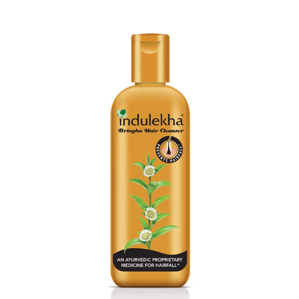 Indulekha Bhringa Hair Oil, 100ml And Indulekha Bringha Hair Anti-Hair Fall Shampoo, 100ml For Hair Fall, Hair Care