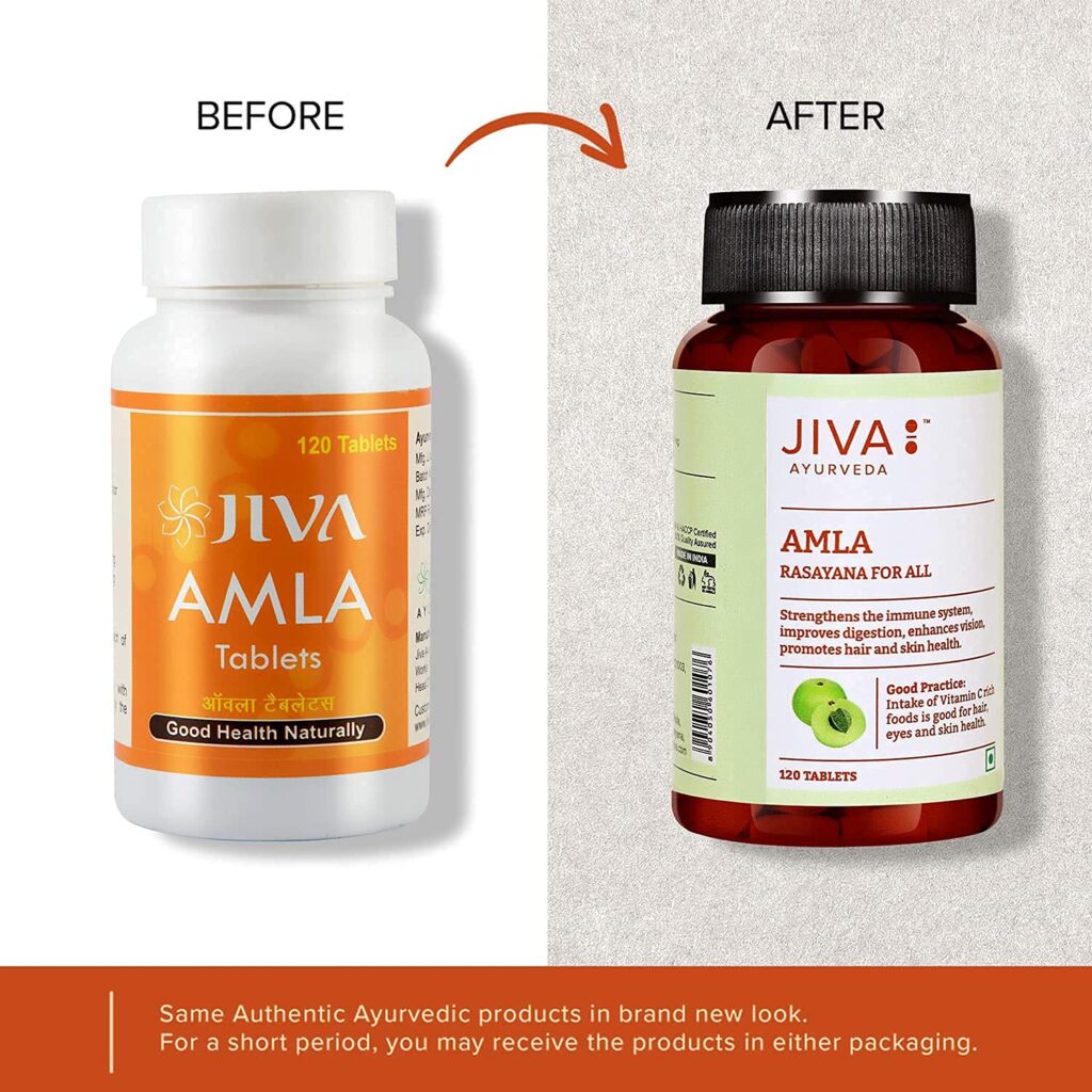 Jiva Ayurveda Amla – 120 Tablets For immune system, energy levels, appetite, diabetes, skin disorders