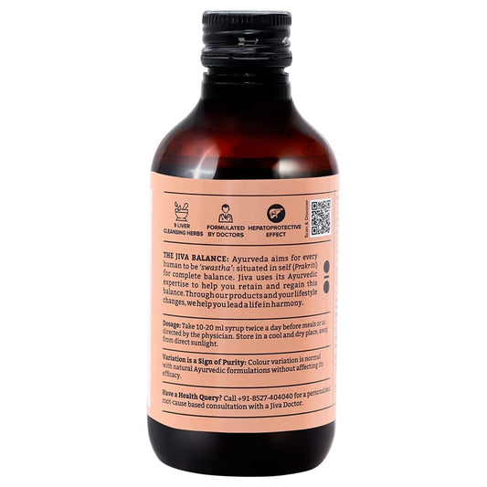 Jiva Ayurveda Livon Syrup (200 ml) For liver function, detoxifying liver, digestion and absorption