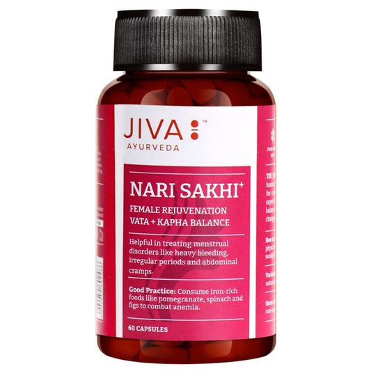 Jiva Ayurveda Nari Sakhi 60 Capsules For rejuvenating female health, fertility, regulating the menstrual cycle
