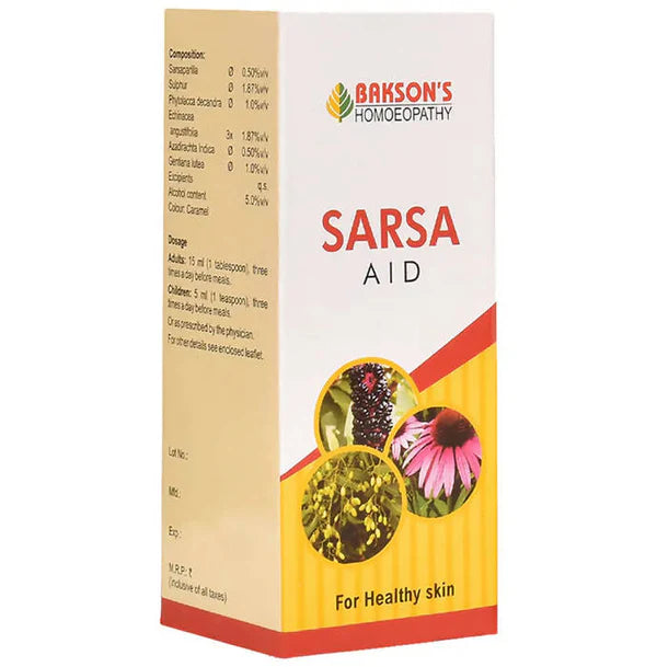 Bakson's Homeopathy Sarsa Aid Syrup - 115 ml