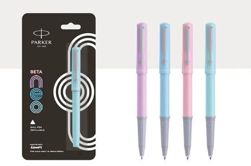 Parker Beta Neo Pastel Ballpoint Pen, Refillable, Fine Tip - Random Color