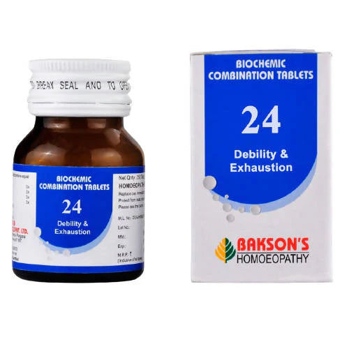 Bakson's Homeopathy Biochemic Combination 24 Tablets - 25 gm