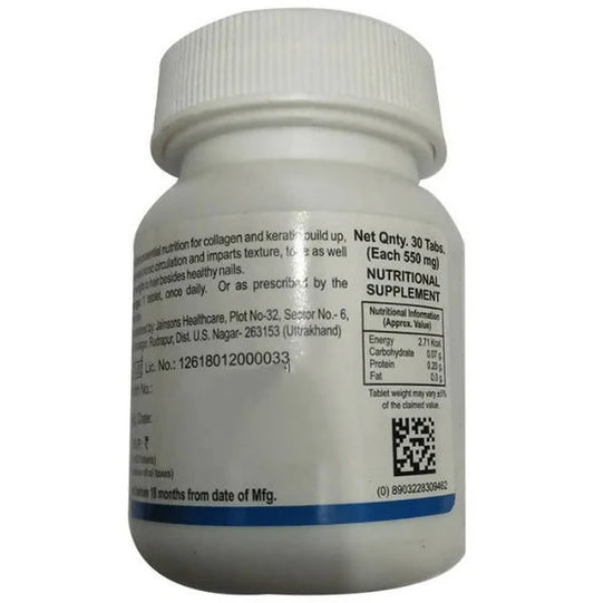 Bakson's Homeopathy Nail & Hair Aid Tablets - 30 tabs