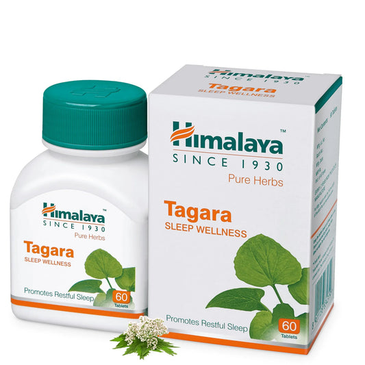Himalaya Tagara (60 Tablets) For Sleep Wellness, daytime freshness, stress-related conditions which result in sleeplessness, anxiety, and irritability