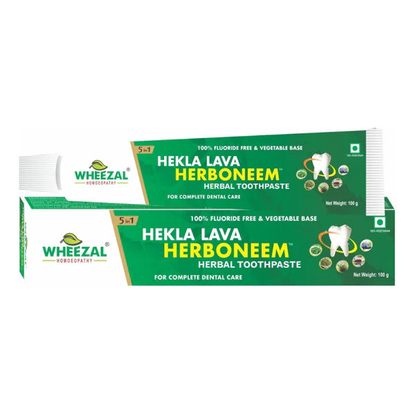 Wheezal Hekla Lava Herboneem Herbal Toothpaste - 100 gm