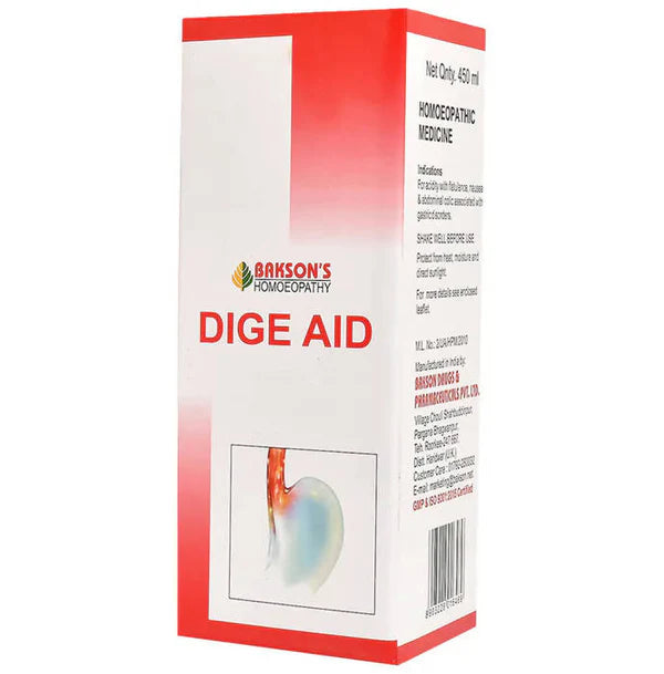 Bakson's Homeopathy Dige Aid Syrup - 115 ml