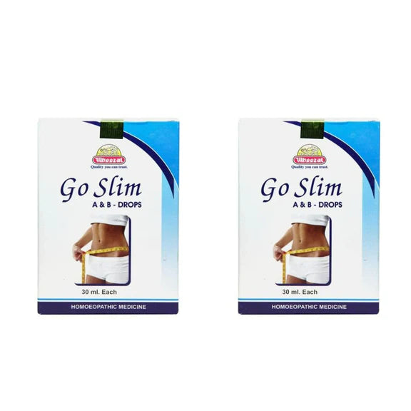 Wheezal Homeopathy Go Slim A & B Drops - Pack of 2 - 30 ml