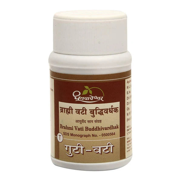 Dhootapapeshwar Brahmi Vati Buddhivardhak Tablet - 60 Tabs