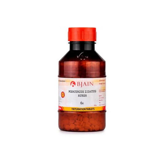 Bjain Homeopathy Mercurius Iodatus Ruber Trituration Tablets - 6X - 25 Gm