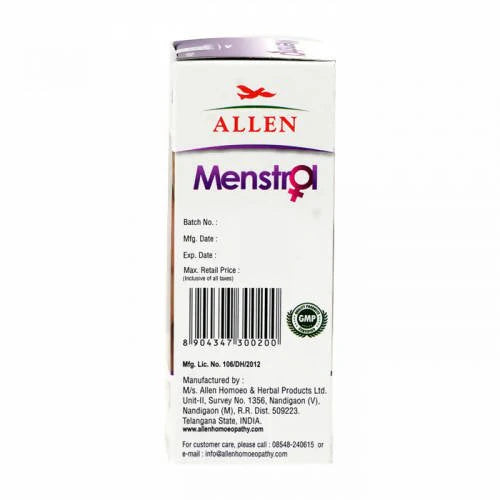 Allen Homeopathy Menstrol Leucorrhoea Tonic - 100 ml