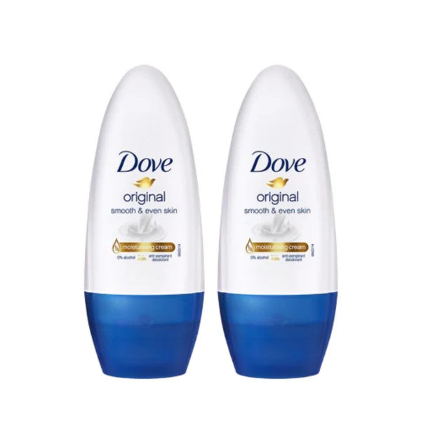 Dove Original Deodorant Roll On For Women - 50 ml - Pack of 2