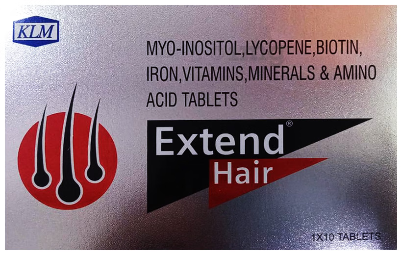 Extend Hair Tablet-Strip of 10 Tablets