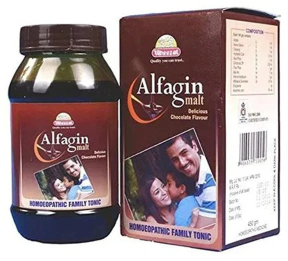 Wheezal Homeopathy Alfagin Malt Delicious Chocolate - 250 gm