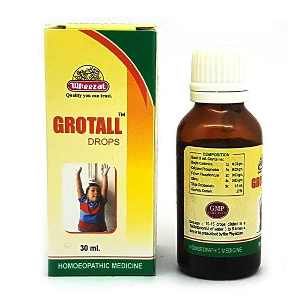 Wheezal Homeopathy Grotall Drops - 30 ml