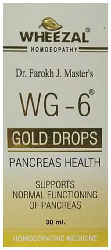Wheezal Homeopathy WG-6 Gold Drops - 30 ml