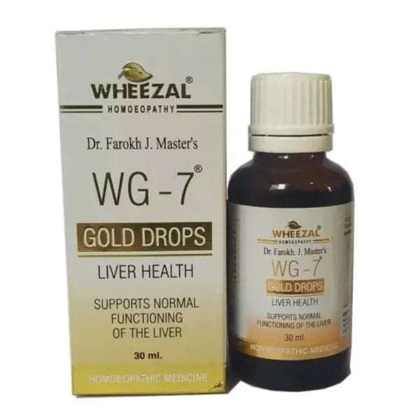 Wheezal Homeopathy WG-7 Gold Drops - 30 ml