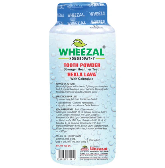Wheezal Hekla Lava Tooth Powder - 100 gm