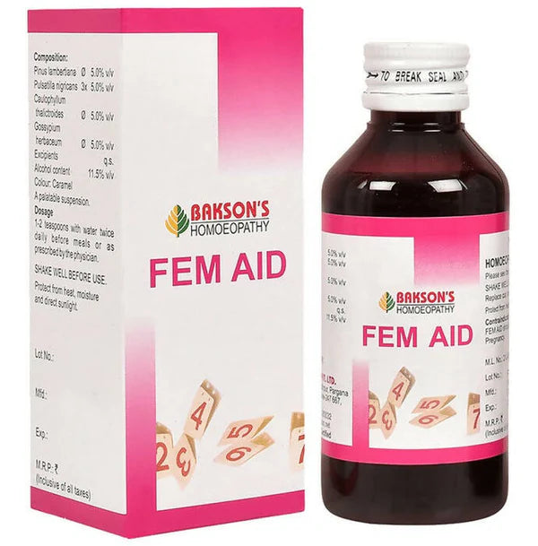Bakson's Homeopathy Fem Aid Syrup - 115 ml
