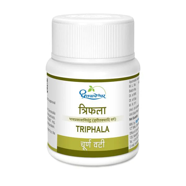 Dhootapapeshwar Triphala Choorna Vati - 60 tabs