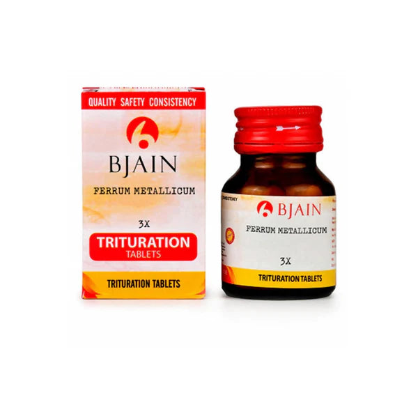 Bjain Homeopathy Ferrum Metallicum Trituration Tablets - 3X - 25 gm