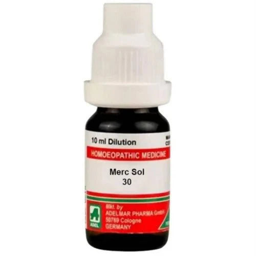 Adel Homeopathy Merc Sol Dilution - 30 CH - 10 ml - Pack of 1