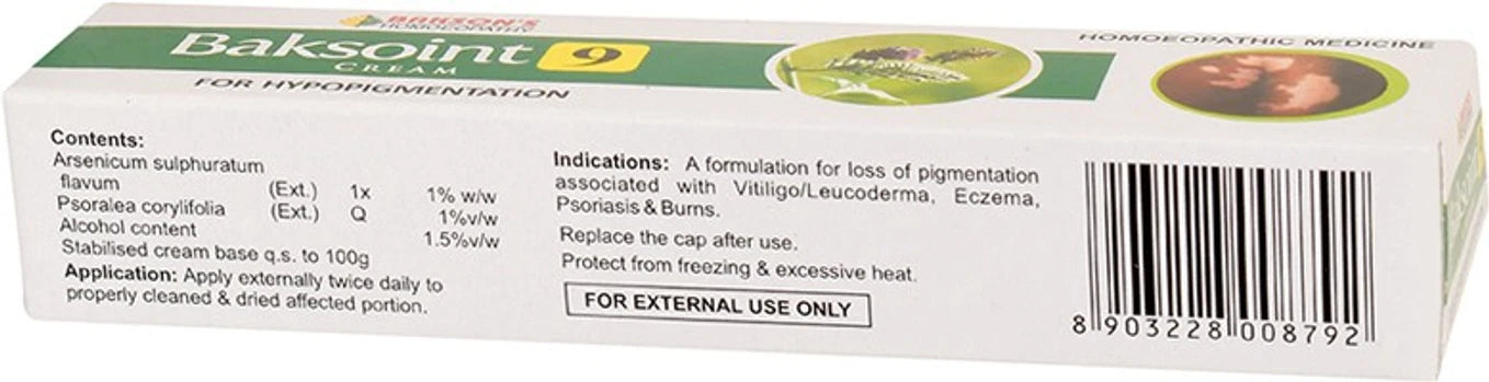 Bakson's Homeopathy Baksoint 9 Cream - 25 gm