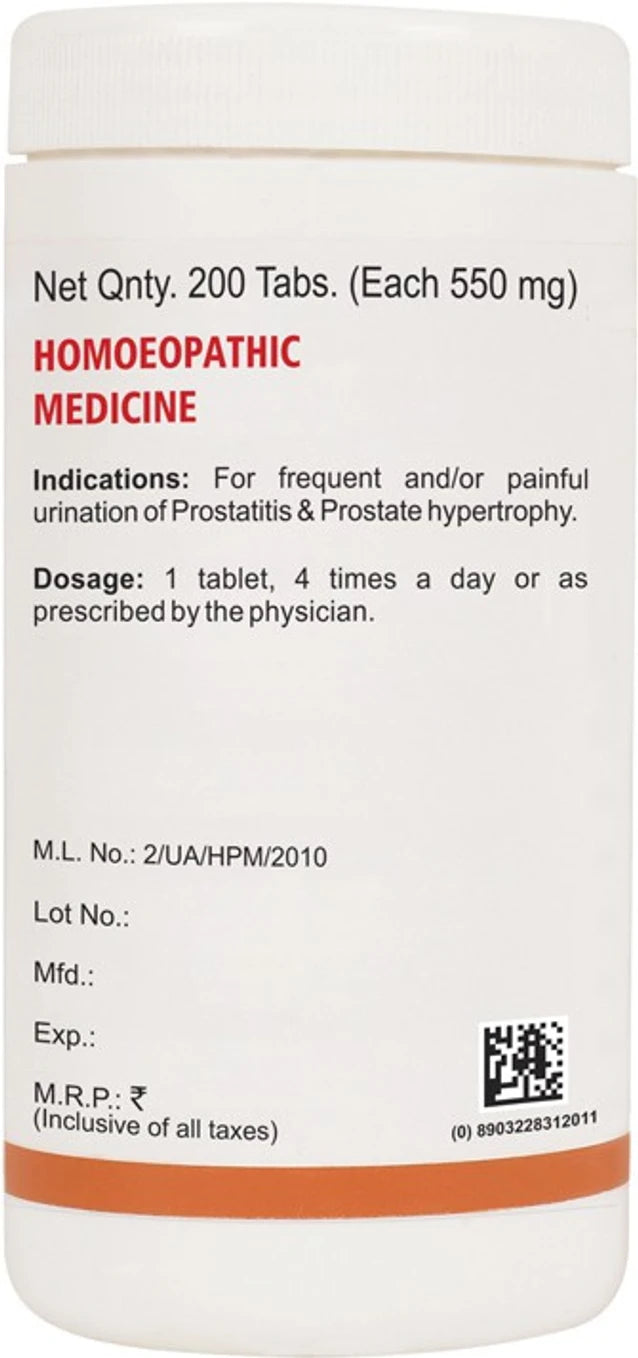 Bakson's Homeopathy Formula P Tablets - 75 tabs