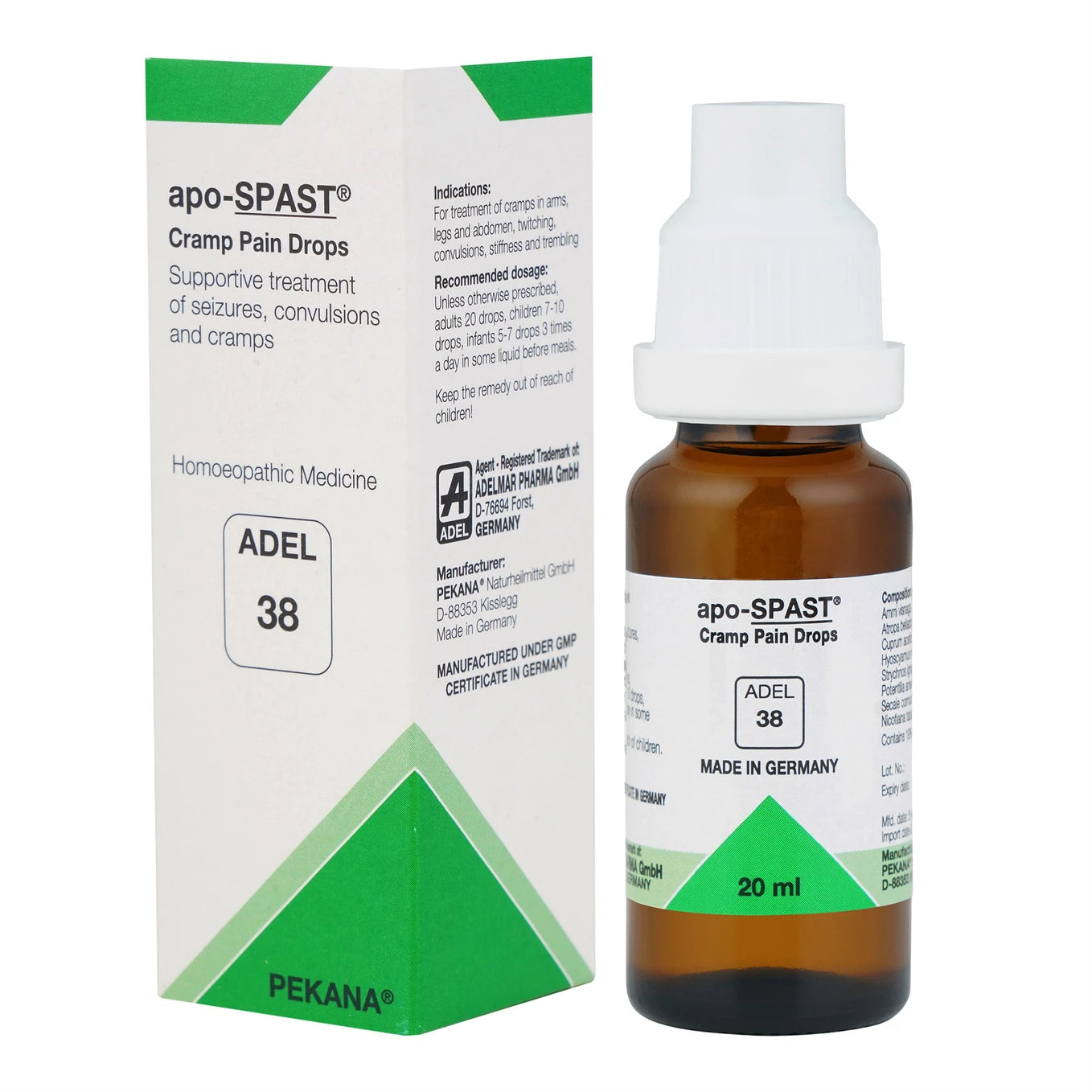 Adel Homeopathy 38 Apo-Spast Drops - 20 ml
