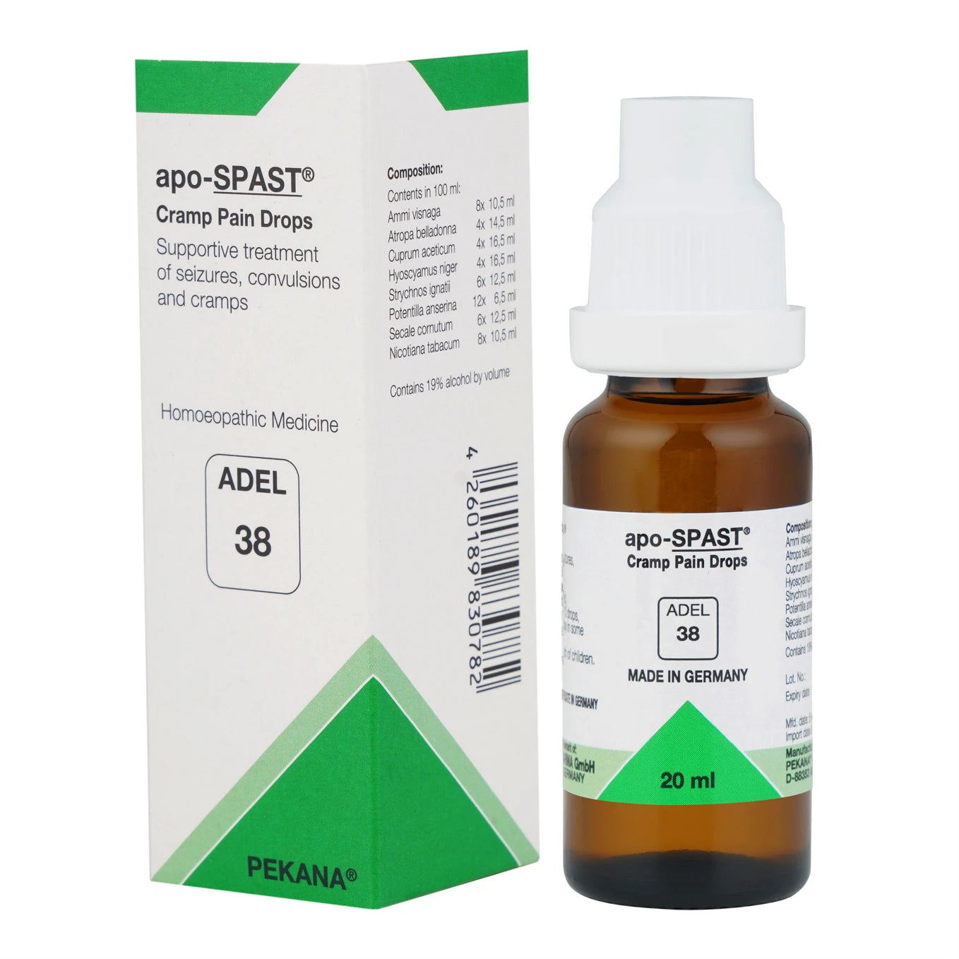 Adel Homeopathy 38 Apo-Spast Drops - 20 ml