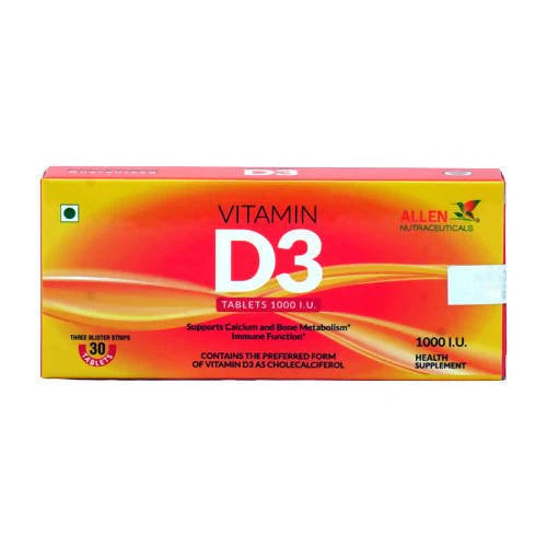 Allen Homeopathy Vitamin D3 Tablets - 30 tabs
