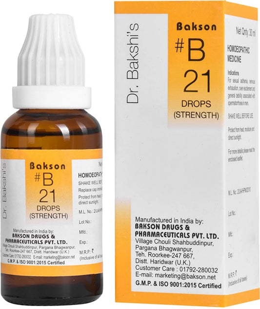 Bakson's Homeopathy B21 Drops - 30 ml