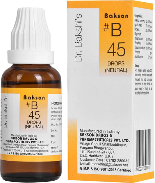 Bakson's Homeopathy B45 Drops - 30 ml