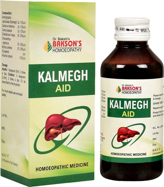Bakson's Homeopathy Kalmegh Aid Syrup - 115 ml