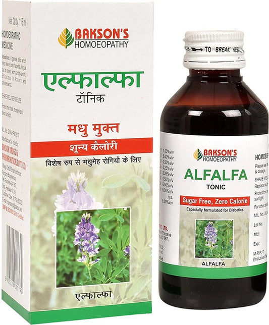 Bakson's Homeopathy Alfalfa Tonic Sugar Free - 115 ml