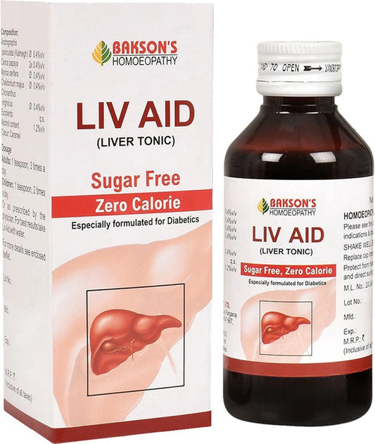 Bakson's Homeopathy Liv Aid Liver Tonic Sugar Free - 115 ml